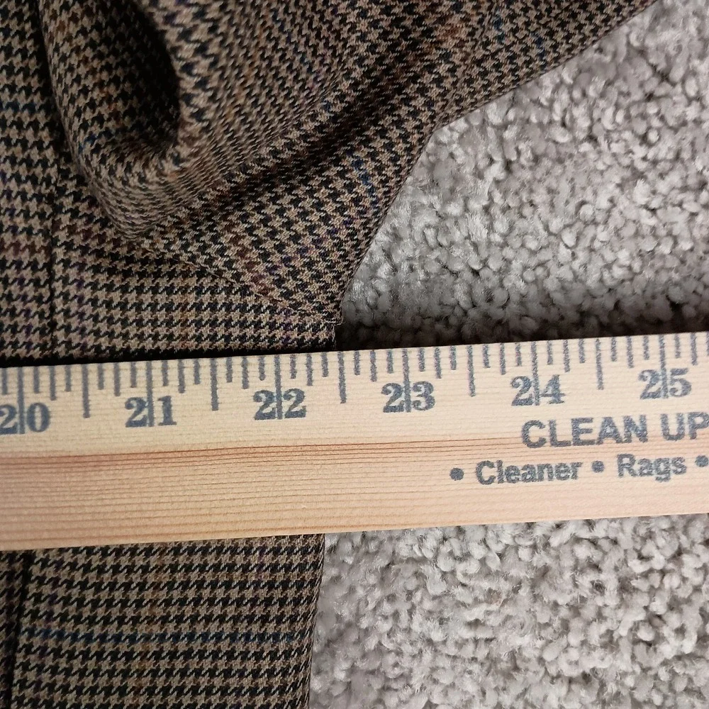 Jos. A. Bank‎ Traveler Tailored Fit 42L Wool Houndstooth Overcheck Mens Blazer